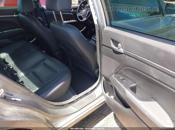 KMHD84LF5HU105263 2017 HYUNDAI ELANTRA Gray Vista de la etiqueta del VIN