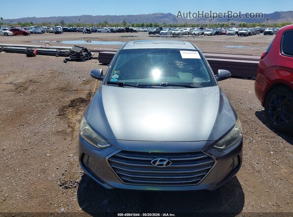 KMHD84LF5HU105263 2017 HYUNDAI ELANTRA Gray Vista del cuadro de instrumentos