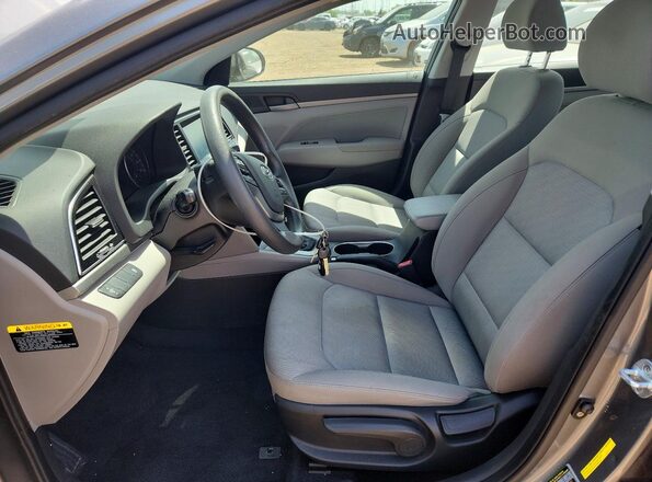 KMHD84LF5HU228321 2017 HYUNDAI ELANTRA Silver Front interior view