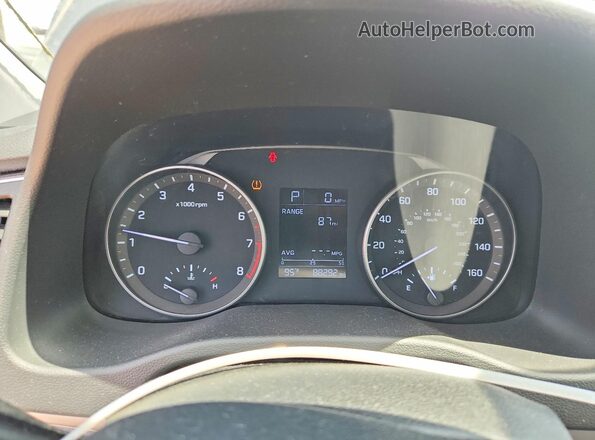 KMHD84LF5HU228321 2017 HYUNDAI ELANTRA Silver Instrument cluster view