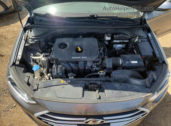 KMHD84LF5HU228321 2017 HYUNDAI ELANTRA Silver Rear interior view