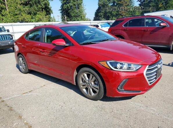 KMHD84LF5HU244762 2017 HYUNDAI ELANTRA Red Առջևի աջ