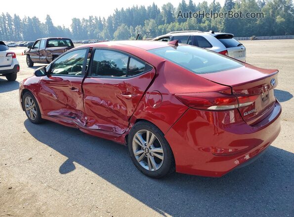 KMHD84LF5HU244762 2017 HYUNDAI ELANTRA Red Հետևի ձախ