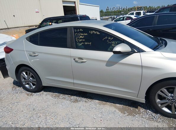 KMHD84LF5HU404686 2017 HYUNDAI ELANTRA Tan Widok wnętrza z tyłu