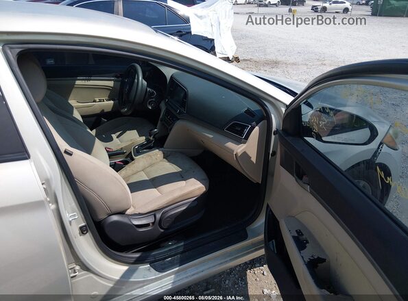 KMHD84LF5HU404686 2017 HYUNDAI ELANTRA Tan Widok wnętrza z przodu