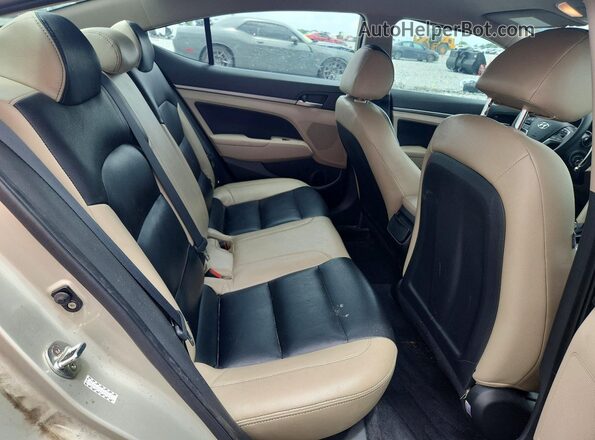 KMHD84LF5HU404767 2017 HYUNDAI ELANTRA Tan Հետևի նստատեղերի տեսք