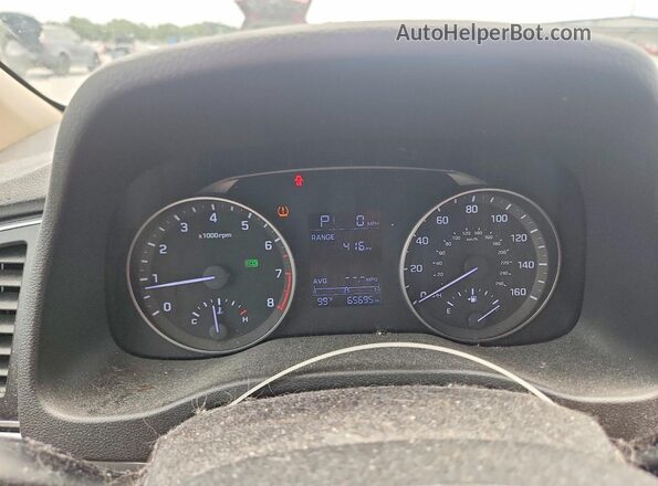 KMHD84LF5HU404767 2017 HYUNDAI ELANTRA Tan Սարքավորումների վահանակի տեսք