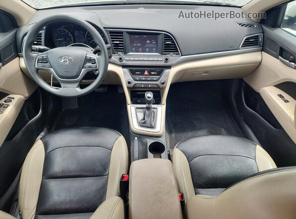 KMHD84LF5HU404767 2017 HYUNDAI ELANTRA Tan Առջևի վահանակի տեսք