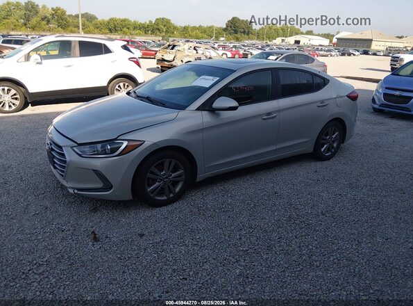 KMHD84LF5HU427577 2017 HYUNDAI ELANTRA Champagne Առջևի ձախ երեք քառորդ տեսարան