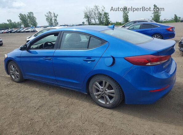 KMHD84LF5JU454137 2018 HYUNDAI ELANTRA Blue Rear left