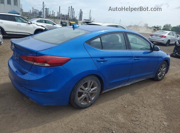 KMHD84LF5JU454137 2018 HYUNDAI ELANTRA Blue Rear right