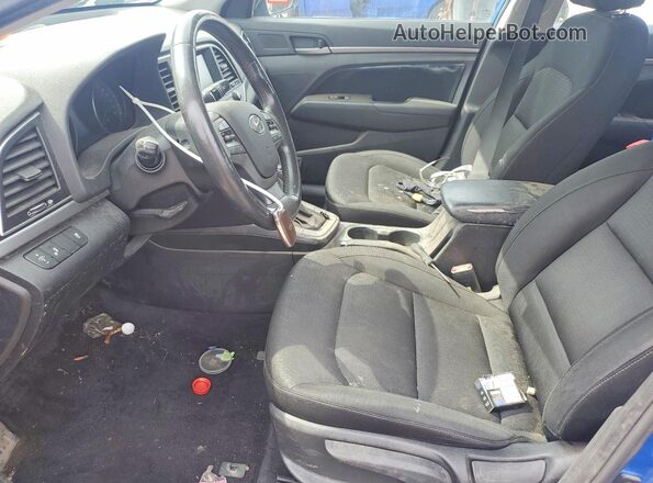 KMHD84LF5JU454137 2018 HYUNDAI ELANTRA Blue Front interior view