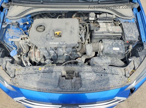 KMHD84LF5JU454137 2018 HYUNDAI ELANTRA Blue Rear interior view