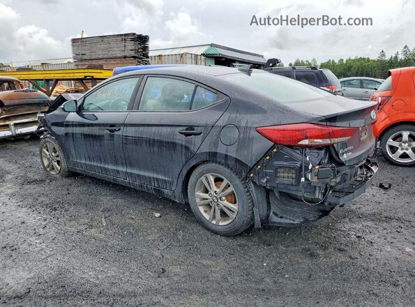 KMHD84LF5JU523988 2018 HYUNDAI ELANTRA Black უკანა მარცხენა