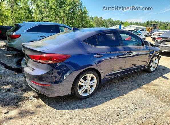 KMHD84LF5JU579963 2018 HYUNDAI ELANTRA Синий Задняя правая четверть