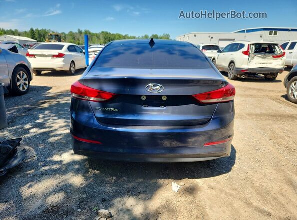 KMHD84LF5JU579963 2018 HYUNDAI ELANTRA Синий Вид сзади