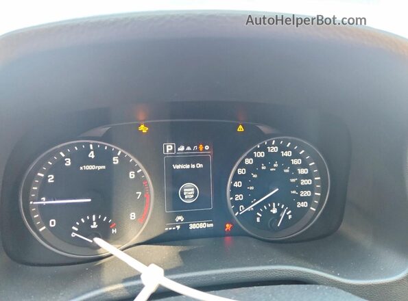 KMHD84LF5JU579963 2018 HYUNDAI ELANTRA Синий Вид щитка приборов
