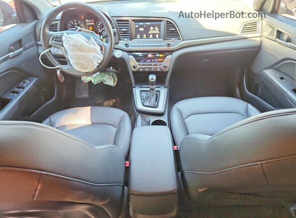 KMHD84LF5JU579963 2018 HYUNDAI ELANTRA Синий Вид панели приборов