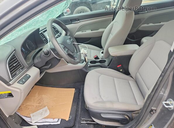 KMHD84LF5JU585567 2018 HYUNDAI ELANTRA Gray Vista interior delantera