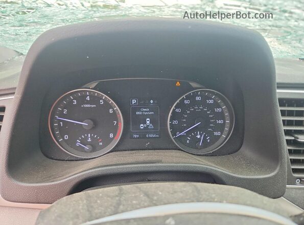 KMHD84LF5JU585567 2018 HYUNDAI ELANTRA Gray Vista del cuadro de instrumentos