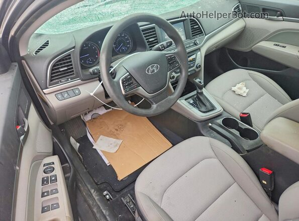 KMHD84LF5JU585567 2018 HYUNDAI ELANTRA Gray Vista del salpicadero