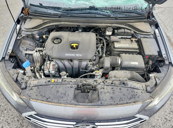 KMHD84LF5JU585567 2018 HYUNDAI ELANTRA Gray Vista interior trasera