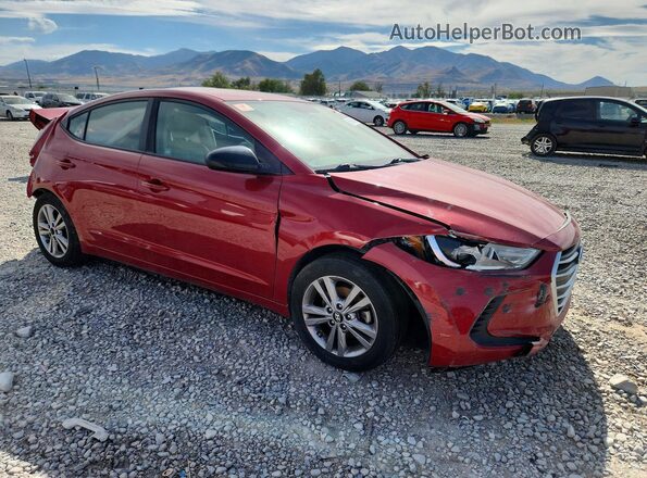 KMHD84LF5JU593281 2018 HYUNDAI ELANTRA Красный Передняя правая четверть