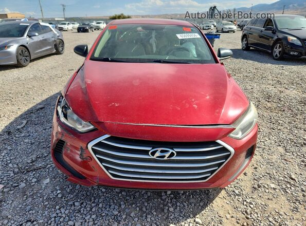 KMHD84LF5JU593281 2018 HYUNDAI ELANTRA Красный Вид спереди