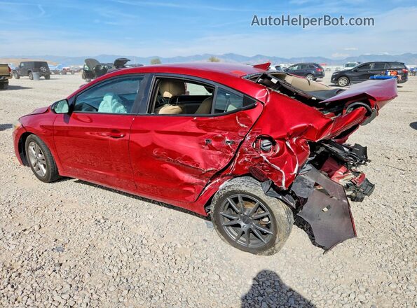 KMHD84LF5JU593281 2018 HYUNDAI ELANTRA Красный Задняя левая четверть