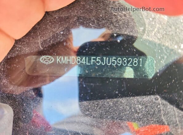 KMHD84LF5JU593281 2018 HYUNDAI ELANTRA Красный Вид подкапотного пространства