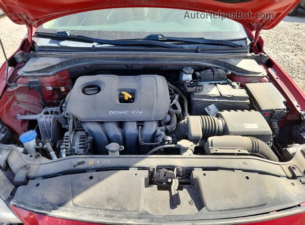 KMHD84LF5JU593281 2018 HYUNDAI ELANTRA Красный Вид задней части салона