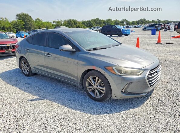 KMHD84LF5JU629695 2018 HYUNDAI ELANTRA Gray Առջևի վահանակի տեսք