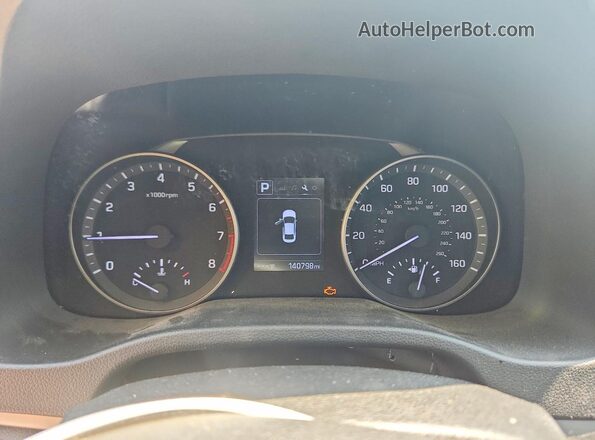 KMHD84LF5JU663006 2018 HYUNDAI ELANTRA Black Սարքավորումների վահանակի տեսք