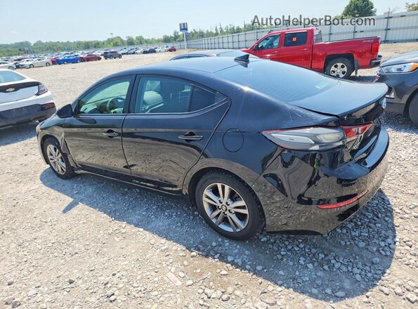 KMHD84LF5JU663006 2018 HYUNDAI ELANTRA Black Հետևի ձախ