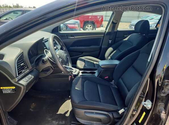 KMHD84LF5JU663006 2018 HYUNDAI ELANTRA Black Սալոնի դիմացի տեսք