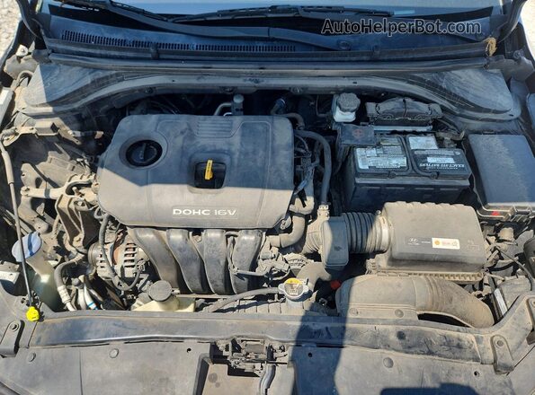 KMHD84LF5JU663006 2018 HYUNDAI ELANTRA Black Շարժիչի բաժամունքի տեսք