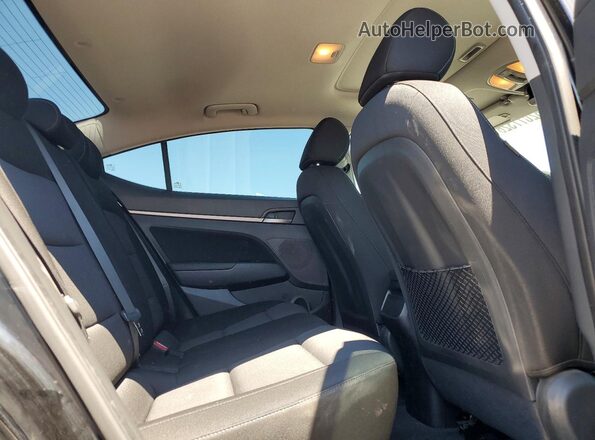 KMHD84LF5JU696233 2018 HYUNDAI ELANTRA Black Rear seats view