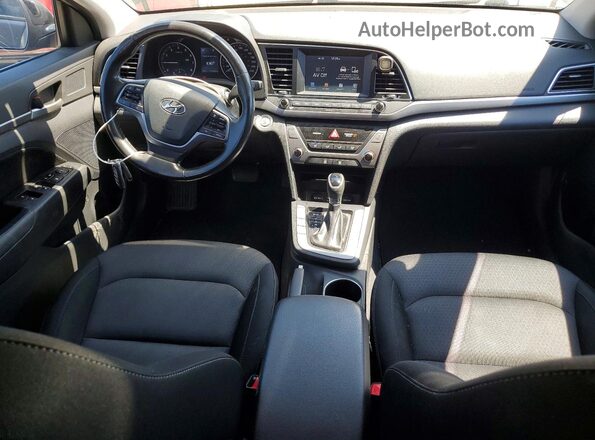 KMHD84LF5JU696233 2018 HYUNDAI ELANTRA Black Dashboard view