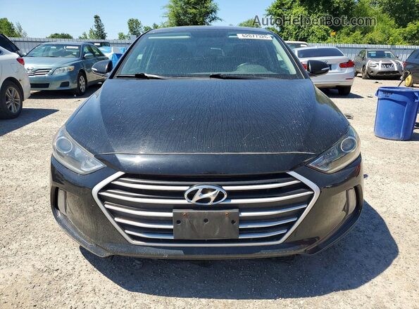 KMHD84LF5JU696233 2018 HYUNDAI ELANTRA Black Front view