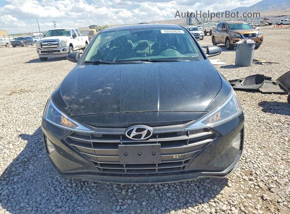 KMHD84LF5KU730348 2019 HYUNDAI ELANTRA Black Front view