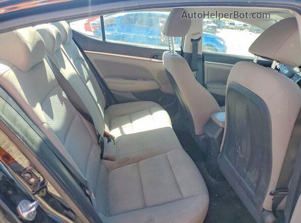 KMHD84LF5KU730348 2019 HYUNDAI ELANTRA Black Rear seats view