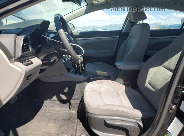 KMHD84LF5KU730348 2019 HYUNDAI ELANTRA Black Front interior view