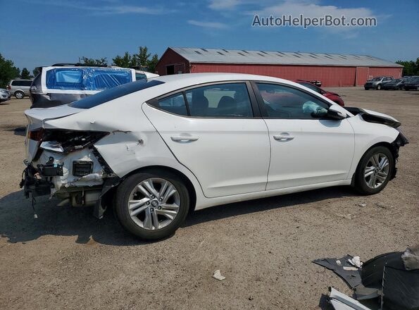 KMHD84LF5KU756206 2019 HYUNDAI ELANTRA Белый Задняя правая четверть