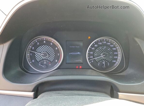 KMHD84LF5KU756206 2019 HYUNDAI ELANTRA Белый Вид щитка приборов