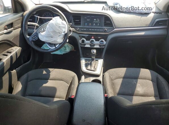 KMHD84LF5KU756206 2019 HYUNDAI ELANTRA Белый Вид панели приборов