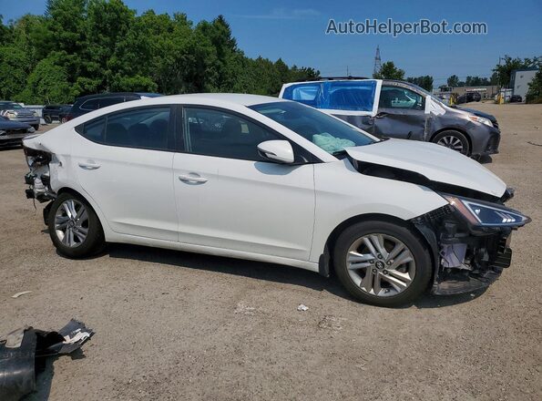 KMHD84LF5KU756206 2019 HYUNDAI ELANTRA Белый Передняя правая четверть