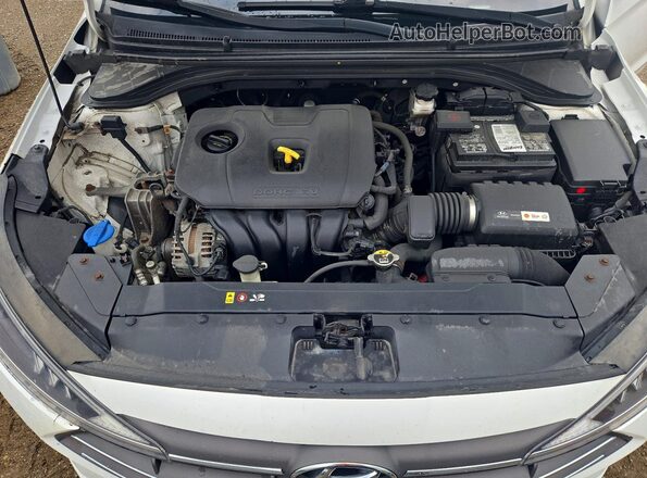 KMHD84LF5KU768422 2019 HYUNDAI ELANTRA White Սալոնի հետևի տեսք