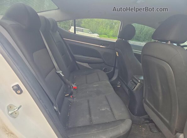 KMHD84LF5KU768422 2019 HYUNDAI ELANTRA White Հետևի նստատեղերի տեսք