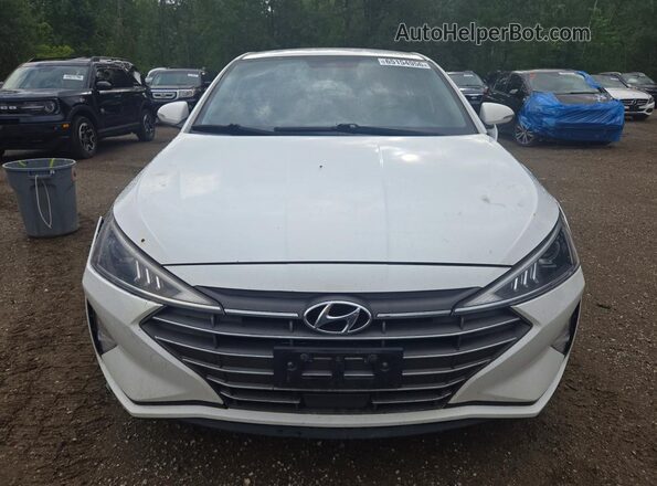 KMHD84LF5KU768422 2019 HYUNDAI ELANTRA White Դիմացի տեսք