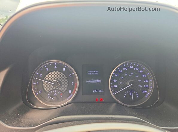 KMHD84LF5KU768422 2019 HYUNDAI ELANTRA White Սարքավորումների վահանակի տեսք